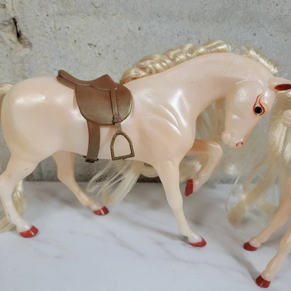 Vintage Breyer Reeves Horse Red Eye Liner Hooves‎ Mare Foal